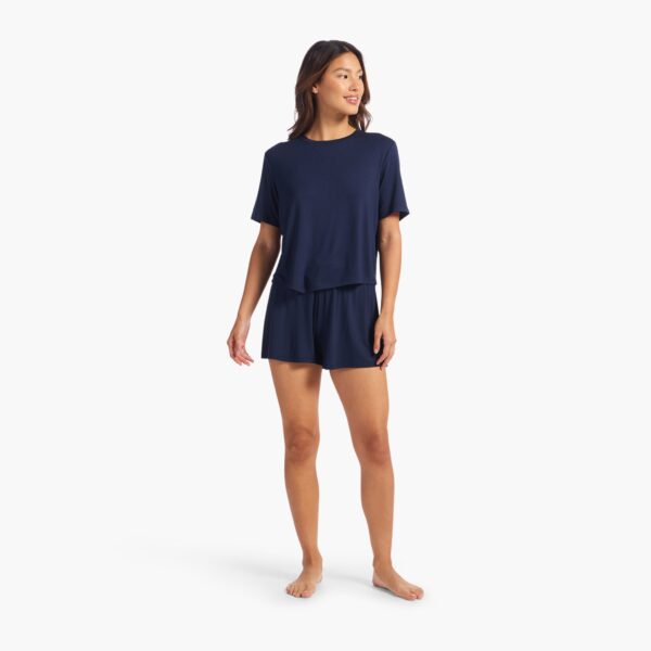 Pajama Short Set | Navy - Image 2